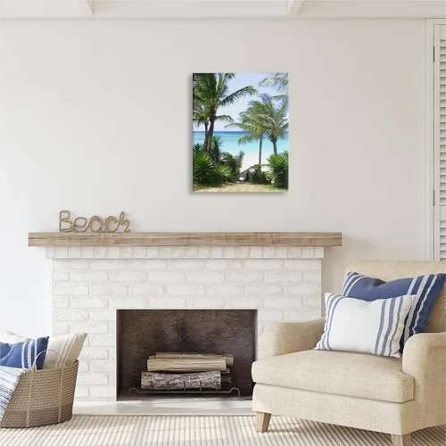 Vista 3 de Stupell Industries Lienzo decorativo para pared con palmeras cerca de la playa de Noah Bay Stupell Industries · By Noah Bay · Ready to hang ·