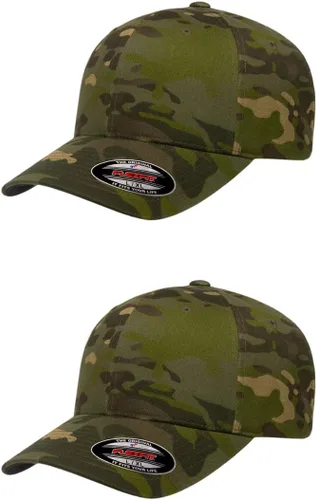 Vista 68 de Gorra de béisbol Flexfit Wooly Combed Premium de 6 paneles estructurada Ajuste elástico Paquete al por mayor disponible Negro
