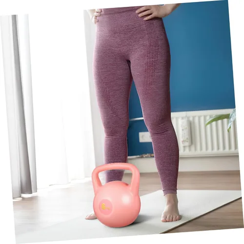 Vista 7 de SUPVOX Pesa rusa rellena de agua, peso de polietileno rosa para entrenamiento de fuerza y entrenamientos de gimnasio, equipo de ejercicio de agarre