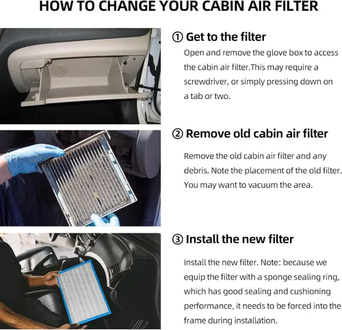Vista 6 de CF10930 - Filtro de aire de cabina compatible con Subaru Crosstrek Forester Impreza WPX XV Crosstrek reemplaza los filtros de aire de cabina de CA
