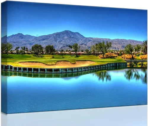Vista 16 de chenchenArt Augusta - Arte de pared para campo de golf nacional Augusta, campo de golf de 12 hoyos, arte de pared para sala de estar, dormitorio