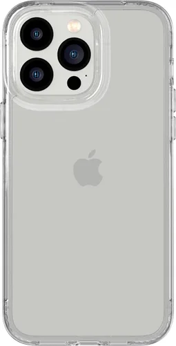 Vista 9 de tech21 Funda transparente para iPhone 14 Evo, resistente a los arañazos, absorción de golpes, con protección contra caídas de 12 pies