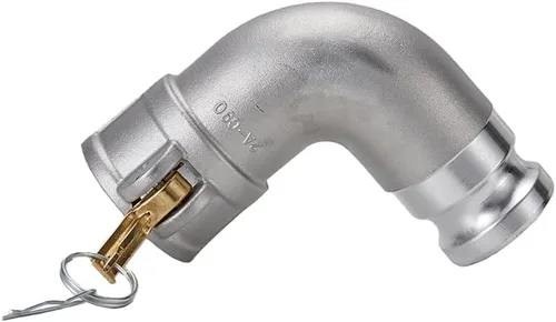 Vista 6 de Tipo de aluminio DA Camlock montaje, codo de 90 grados, 2 "Camlock hembra x 2" Camlock macho