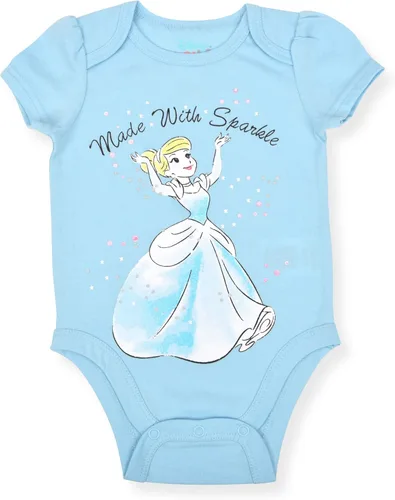 Vista 4 de Disney Minnie Mouse - Paquete de 5 mamelucos para niñas recién nacidas y bebés rosablancoamarillo Blanco