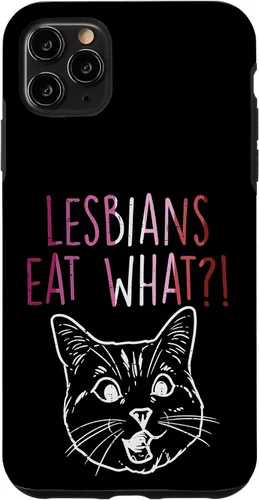 Vista 13 de Lesbians Eat What Sorprised Cat Funny LGBT Gay Pride - Carcasa para iPhone 16