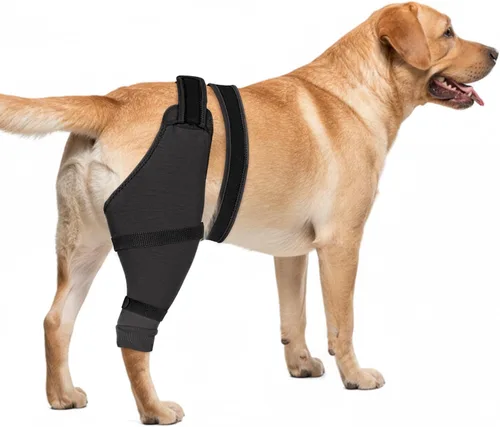 Vista 9 de Funda de pierna trasera para perro para dejar de lamer, protector de pierna trasera para recuperación de TPLO, cirugía de ACL, heridas o problemas