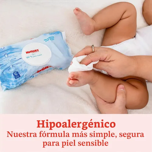 Vista 8 de Huggies Toallitas para bebés 99% de agua pura, sin perfume, 9 paquetes, 504