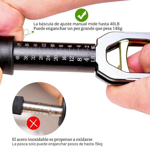 Vista 4 de Pinza para Labios de Pescado Balanza de Pescado Soporte Profesional para Peces Material de Aleación de Aluminio Agarrador Herramienta de Agarre
