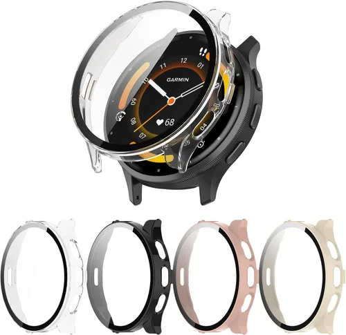 Vista 7 de Paquete de 3 protectores de pantalla compatibles con Garmin Venu 3, carcasa chapada en TPU suave, cubierta completa, compatible con Garmin Venu 3