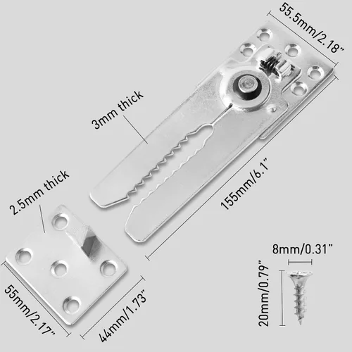 Vista 2 de HOWDIA Paquete de 6 tornillos seccionales para sofá, conectores de sofá resistentes para seccionales, abrazaderas de sofá para hacer estancias