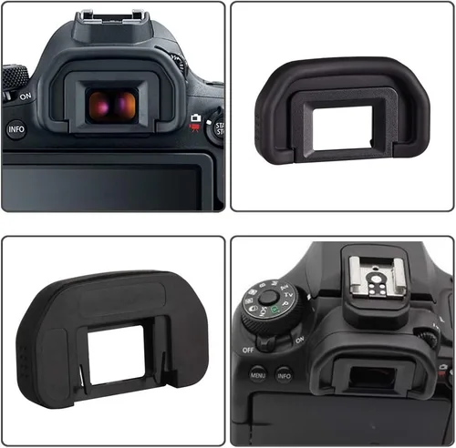 Vista 2 de 90D EB Visor ocular ocular para Canon EOS 90D/80D/70D/60D/50D/40D/20D/5D Mark ⅡI/6D MarkⅡI/6D MarkⅡI/Cámara digital [2 paquetes], repuesto ocular