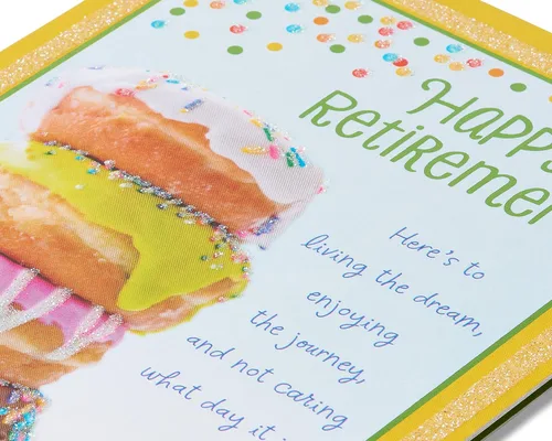 Vista 4 de American Greetings - Tarjeta de jubilación (Doughnuts, Sweet Life)