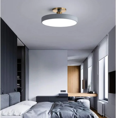 Vista 3 de Lámpara de techo de color de luz de cúpula, 3 luces, color variable, instalación integrada cerca de las lámparas de techo, luces de techo LED