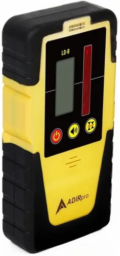 Vista 7 de AdirPro LD-8 detector de receptor láser giratorio con abrazadera de varilla