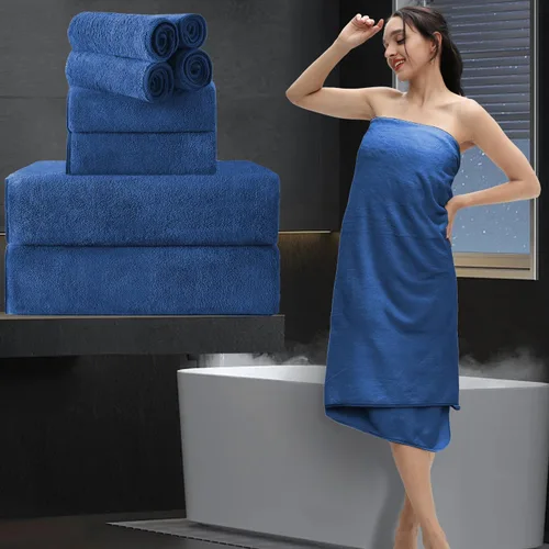 Vista 17 de Toalla de baño extra grande de 4 piezas (35 x 70 pulgadas), toalla de baño ultra suave de gran tamaño, juego de toallas de baño para baño, hotel