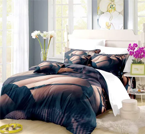 Vista 19 de REALIN Juego de funda de edredón con diseño de Hawthorn 3D, ropa de cama con diseño de bosque japonés, montaña, río, 2/3/4 piezas