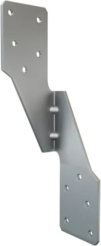 Vista 12 de 10 piezas de bridas para huracanes negras resistentes para vigas, correas para techos de huracanes de calibre 13, espesor de 2.2mm, ajustables