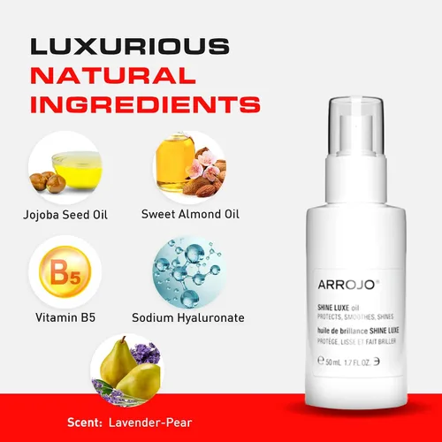 Vista 4 de ARROJO Shine Luxe - Aceite versátil para el cabello para añadir control, brillo - brillo - protector térmico de aceite para el cabello - Productos