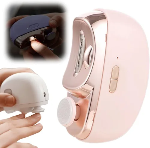 Vista 10 de Cortaúñas eléctrico, 2 en 1, cortaúñas eléctrico 2 en 1, recortador de uñas multifuncional con 2 velocidades ajustables para personas mayores, niños