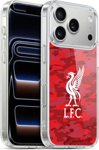 Vista 189 de Head Case Designs Funda de gel con licencia oficial del Liverpool Football Club Away Colourways Crest Camou [protección de grado militar] compatible