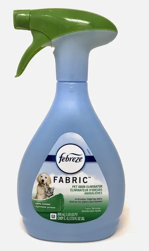 Vista 4 de Febreze Paquete económico de renovación de tela, eliminador de olores de mascotas y desodorante de tela extra resistente, 27 onzas líquidas, paquete