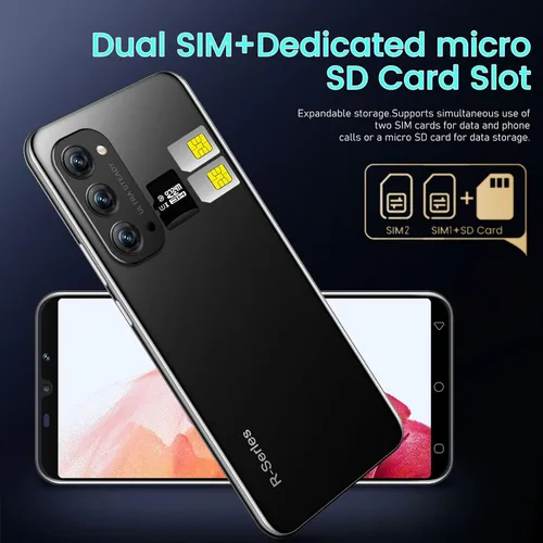 Vista 3 de Teléfonos celulares desbloqueados Android, Android 13 2+16GB Smartphone 5.58 pulgadas Celulares Dual Sim, 3500mAh Mini Teléfono inteligente Teléfono