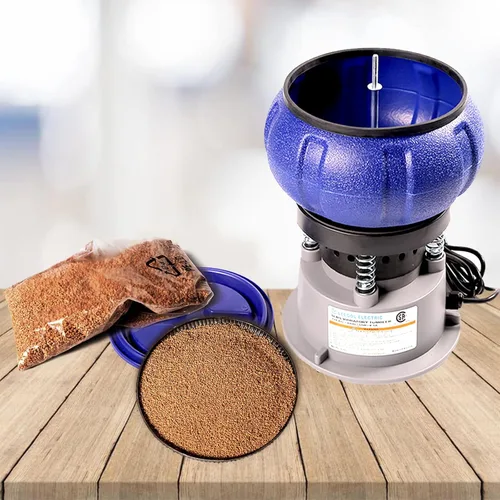 Vista 5 de Leegol Electric Vaso vibratorio de 5LB Pulido pequeñas piezas de metal