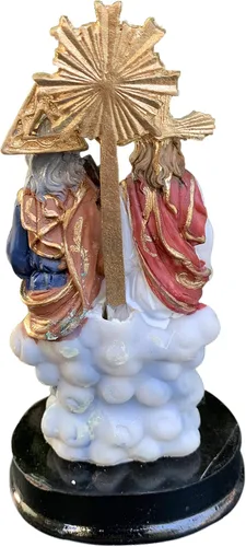 Vista 3 de Estatua de la Santísima Trinidad Jesús, José y Espíritu Santo 5 pulgadas
