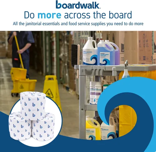 Vista 7 de Boardwalk B6144 2 capas de papel higiénico séptico seguro - blanco (96/cartón)