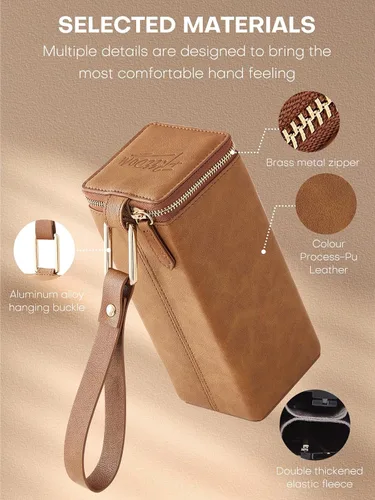 Vista 8 de Sunglasses Travel Case Organizer Hangable for Men Women, Eyeglasses Foldable Storage Organizer