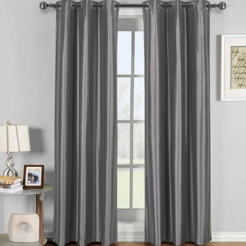 Vista 17 de Royal Tradition Cortinas opacas de 42 x 96 pulgadas, juego de 2 paneles de cortinas blancas con aislamiento térmico para oscurecer la habitación