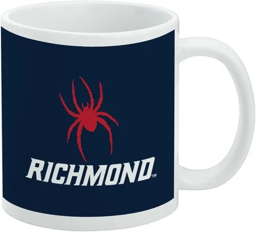 Vista 272 de Taza de cerámica con el logotipo principal de la Universidad Rider, taza de regalo novedosa para café, té y bebidas calientes, 11oz, blanca