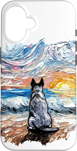 Vista 32 de Blue Heeler Starry Night Artwork Cattle Dog Lover Gift Case for iPhone 17