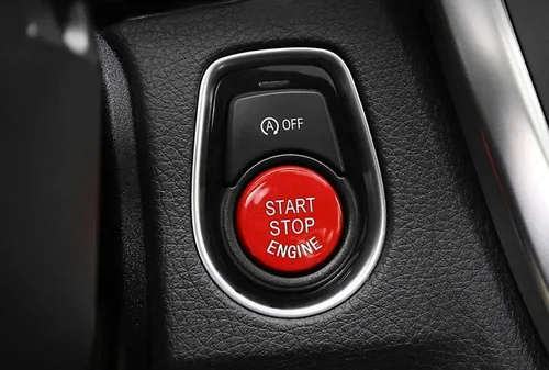 Vista 8 de iJDMTOY Reemplazo del botón de arranque de motor rojo inspirado en deportes de carreras, compatible con BMW Fxx 2 3 4 5 7 Series, X1 X2 X3 X4 X5 X6