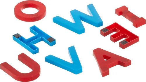 Vista 2 de Educational Insights imanes con la letras del alfabeto con códigos de colores AlphaMagnets Uppercase (caja de 42).