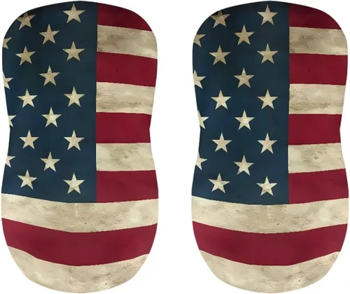 Vista 230 de American Eagle - Juego de 2 fundas para taburetes de bar para sillas de comedor, impermeables, antideslizantes, tamaño universal