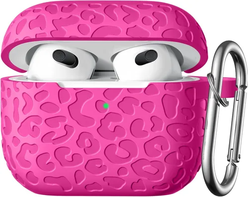 Vista 43 de Funda para Airpod Case y 2ª Generación con Diseño Leropard Grabado Compatible con Apple AirPods 2ª/1ª Generación de Carga, Bonita Protección