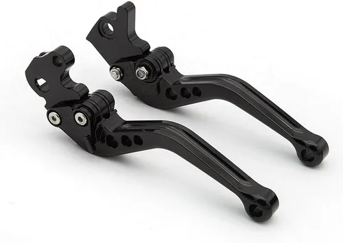 Vista 2 de CNC Palancas de embrague y freno ajustables para RE Classic 350 350cc Meteor 2021-2025, Super Meteor 650 2023, Hunter 350 HNTR 2022-2024 Negro Corto