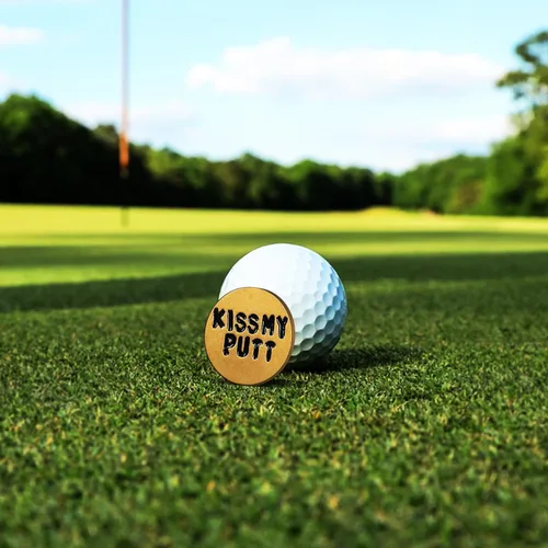 Vista 4 de Marcador de pelota de golf divertido, para hombres, humor adulto, marcadores de pelota de golf novedosos con palabras divertidas, regalos de golf