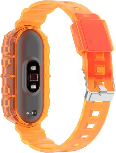 Vista 11 de REYDA Correa de silicona compatible con Xiao Mi Smart Band 7/Mi Smart Band 6/Mi Smart Band 5, suave y flexible y transpirable, pulsera de silicona