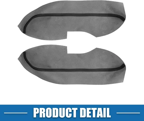 Vista 6 de Cubierta del reposabrazos del panel de la puerta delantera del coche para Acura TL 2009 2010-2014 negro 1 par