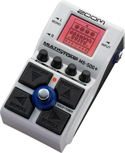 Vista 6 de Zoom MS-50G+ Pedal de efectos para guitarra MultiStomp, Caja única, 100 efectos, Salidas estéreo, Sintonizador, Con Drives, Modulaciones, Delays