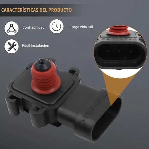 Vista 7 de Sensor de mapa de presión absoluta colector apto para Chevrolet para Chevy para Buick para Cadillac para GMC para GM para Saturn Oldsmobile Hummer