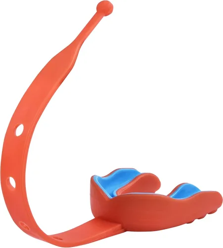 Vista 29 de Oral Mart - Protector bucal deportivo con correa para fútbol, lacrosse, hockey sobre hielo, taekwondo