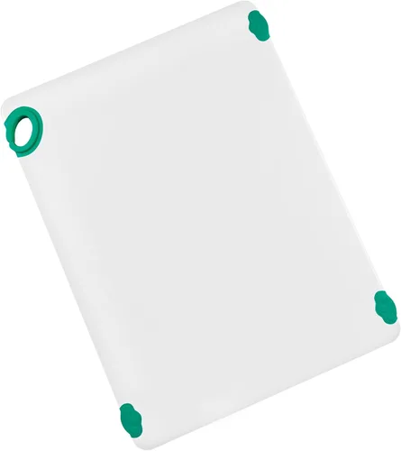 Vista 5 de Winco Tabla de cortar antideslizante con gancho, 12" x 18" x 1/2", Azul