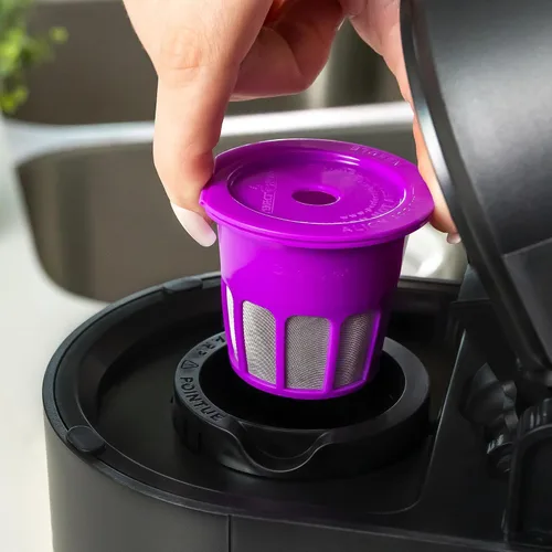 Vista 5 de Perfect Pod Cafe Flow 1-Stream - Filtro de cápsulas de café reutilizable – Cápsula K Cup recargable compatible con Keurig K-Mini Plus K-Duo