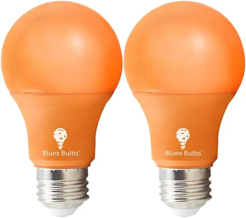 Vista 8 de Bluex Bulbs Paquete de 6 bombillas LED A19 color rosa, 9 W (equivalente a 60 vatios), base E26, bombilla LED rosa, decoración de fiestas, porche