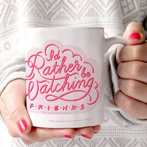 Vista 257 de Trend Setters Friends the Television Show – 25 años – Mercancía oficial – Taza de café o té de cerámica blanca de 11 onzas – perfecta para regalar