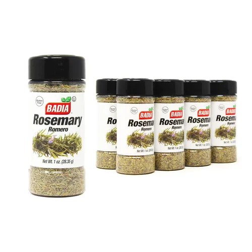 Vista 7 de Badia Hojas de romero, 1 oz - Hierba de romero seca, terrosa y aromática, sin gluten