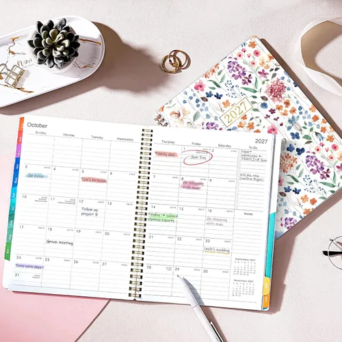 Vista 7 de 2027 Planner - 2027 Weekly and Monthly Planner, Jan 2027 - Dec 2027